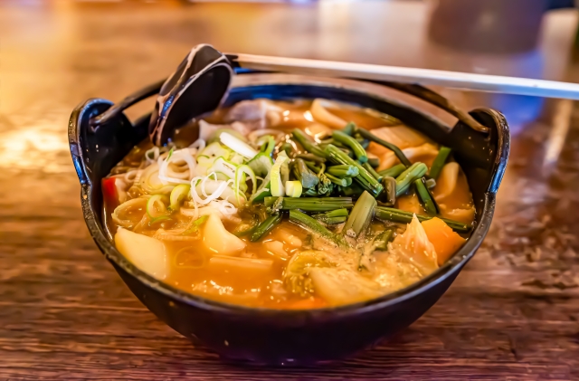 Local mountain specialty, Hōtō cuisine, characterized by wide, flat noodles